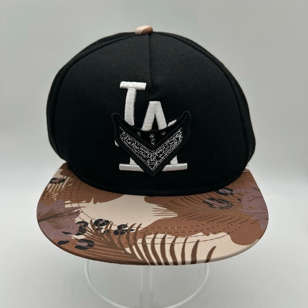LA Crimes Baseball Cap OS‎ Black Los Angeles Snapback Adjustable Hip Hop Hat NEW